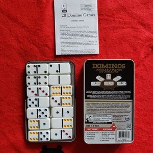 Brand New Deluxe Domino Set 28 Piece W/Travel Case - NEW